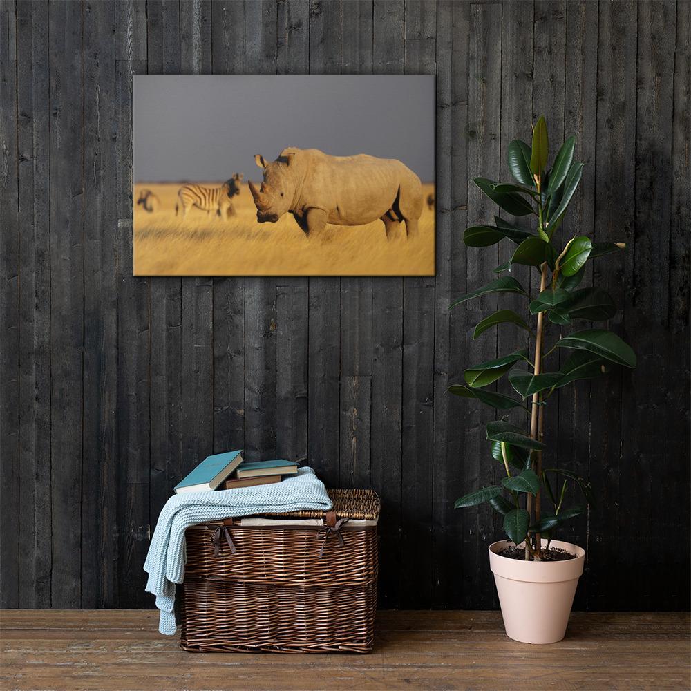 Das Nashorn - Leinwand artlia