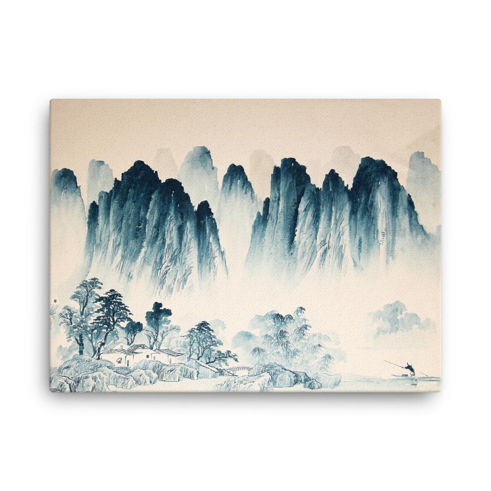 Die Berge Asiens - Leinwand 30x41 cm artlia