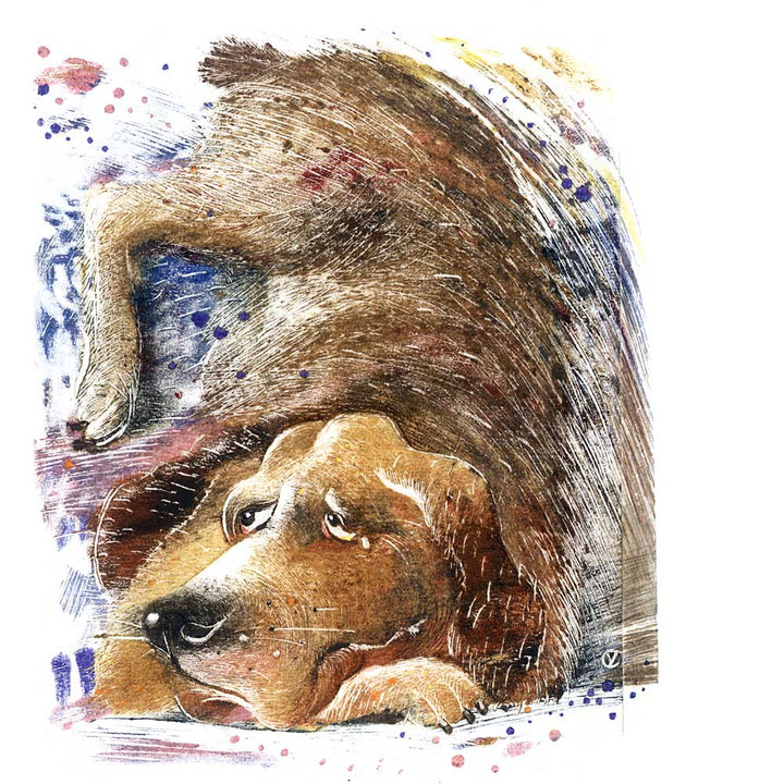 Dom Hund - Kunstwerk artlia
