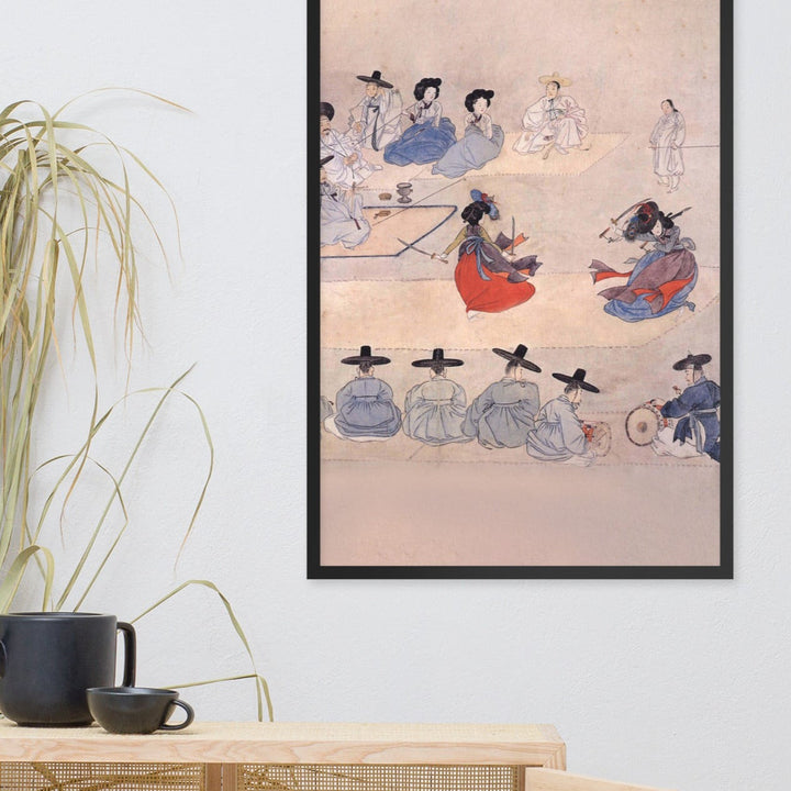 Double Sword Dance, Hyewon - Poster im Rahmen artlia