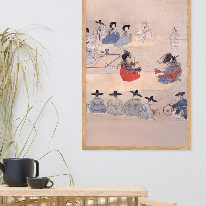 Double Sword Dance, Hyewon - Poster im Rahmen artlia