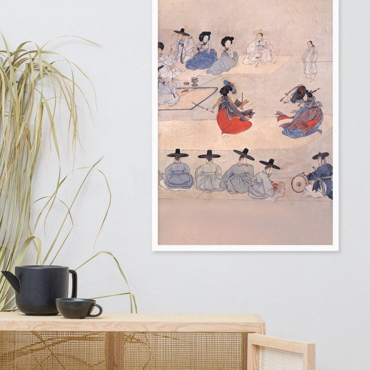 Double Sword Dance, Hyewon - Poster im Rahmen artlia