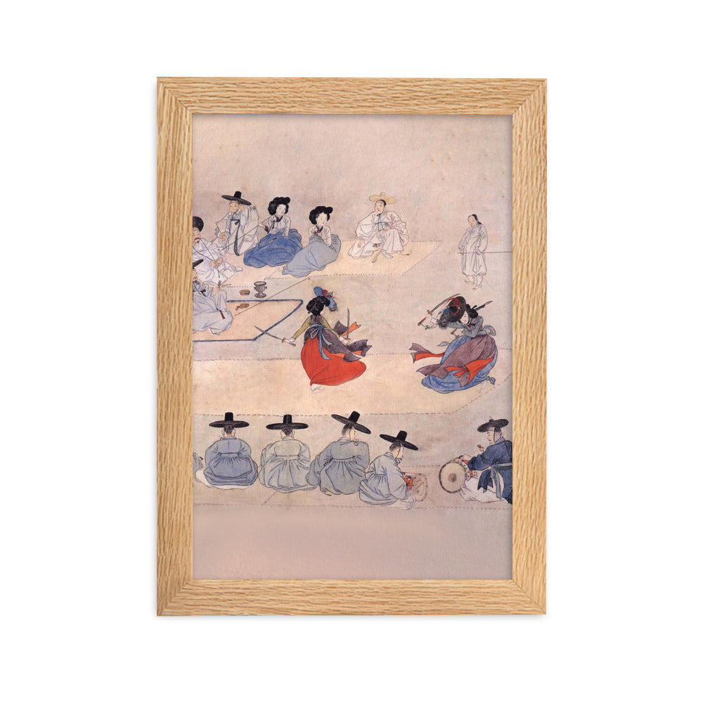 Double Sword Dance, Hyewon - Poster im Rahmen Oak / 21×30 cm artlia