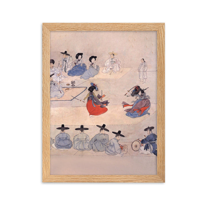 Double Sword Dance, Hyewon - Poster im Rahmen Oak / 30×40 cm artlia