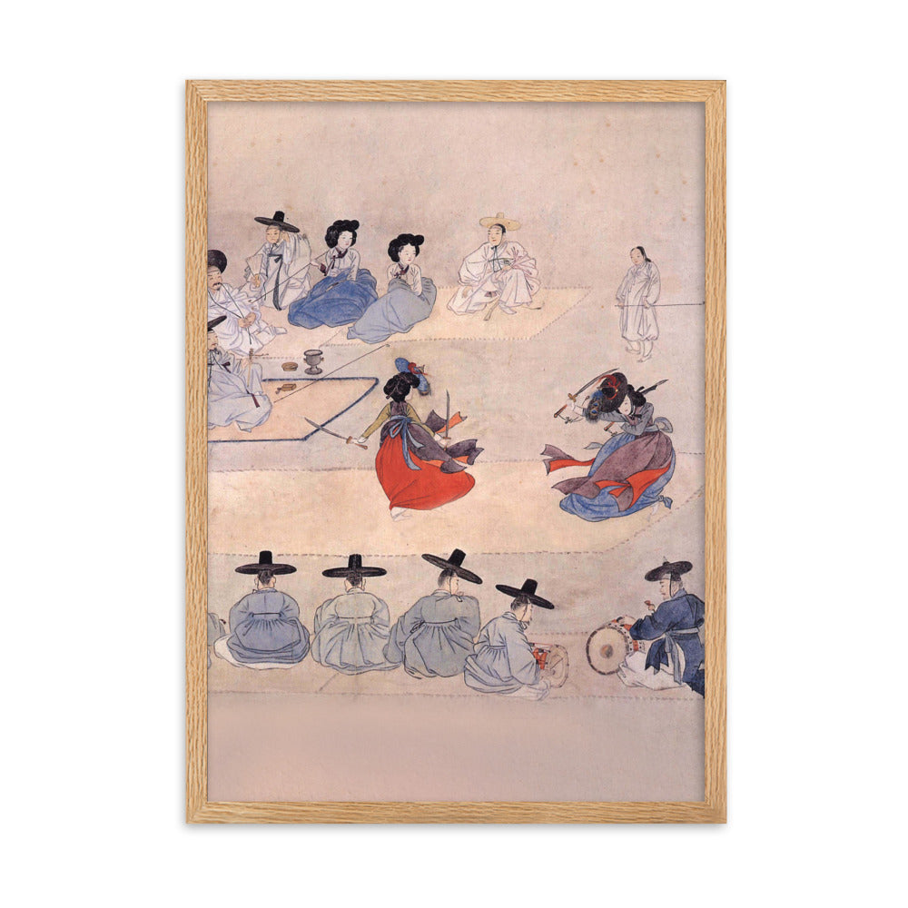 Double Sword Dance, Hyewon - Poster im Rahmen Oak / 50×70 cm artlia
