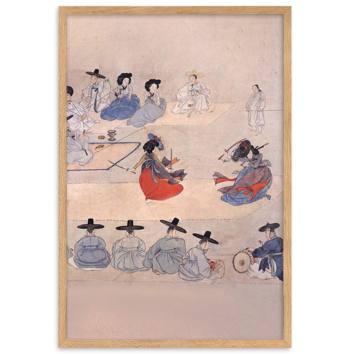 Double Sword Dance, Hyewon - Poster im Rahmen Oak / 61×91 cm artlia