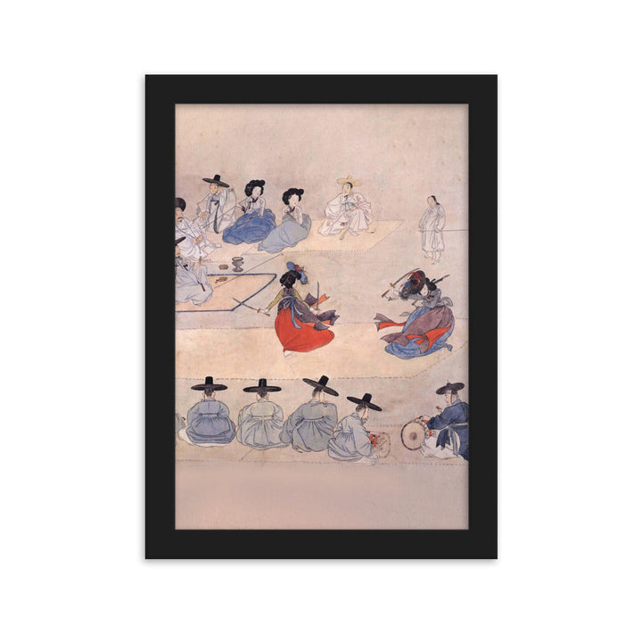 Double Sword Dance, Hyewon - Poster im Rahmen Schwarz / 21×30 cm artlia