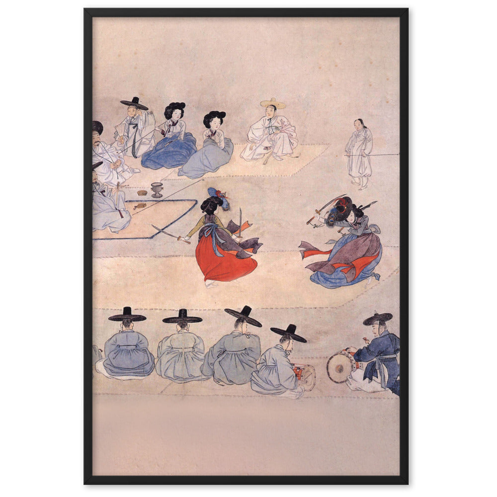 Double Sword Dance, Hyewon - Poster im Rahmen Schwarz / 61×91 cm artlia