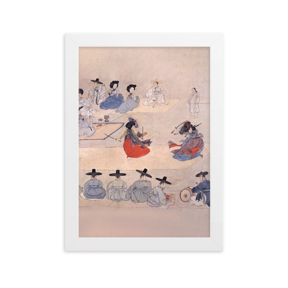 Double Sword Dance, Hyewon - Poster im Rahmen Weiß / 21×30 cm artlia
