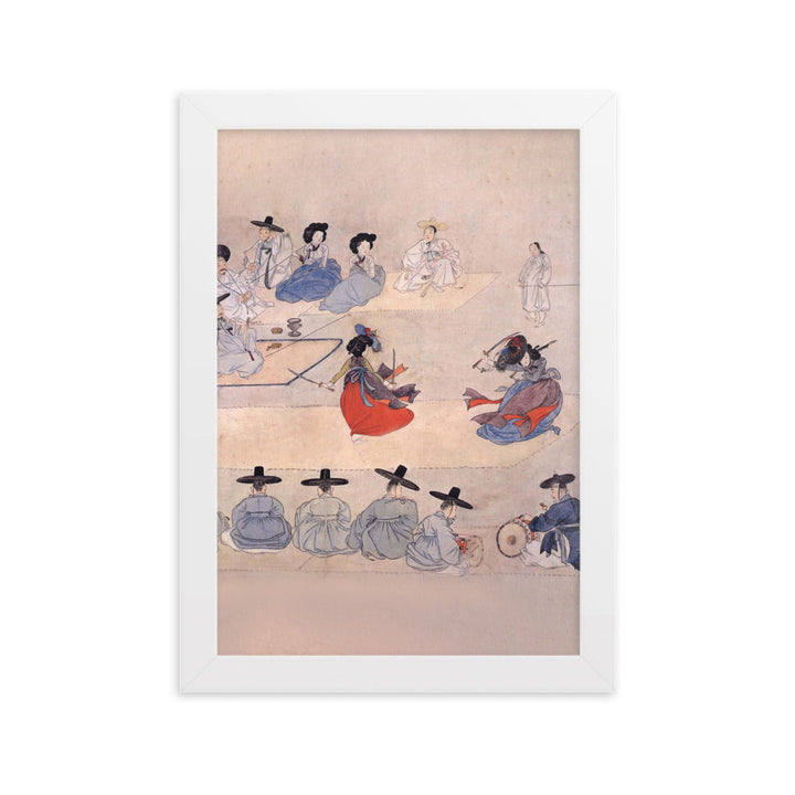 Double Sword Dance, Hyewon - Poster im Rahmen Weiß / 21×30 cm artlia