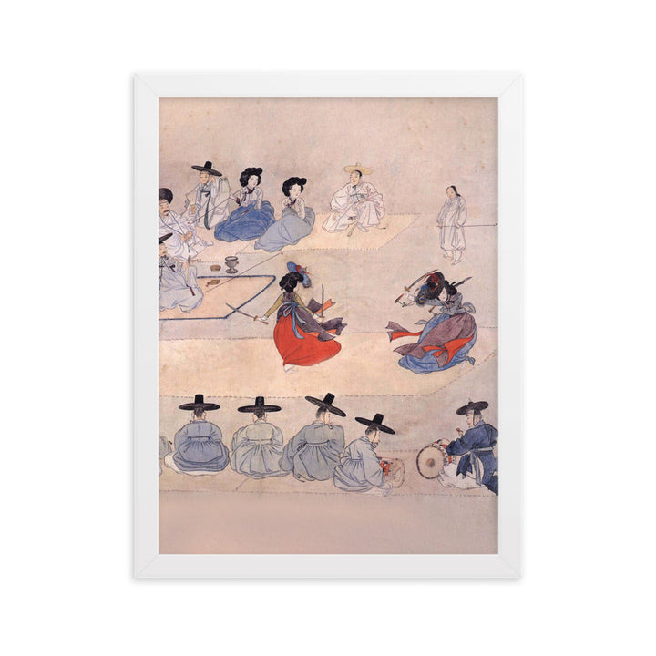 Double Sword Dance, Hyewon - Poster im Rahmen Weiß / 30×40 cm artlia