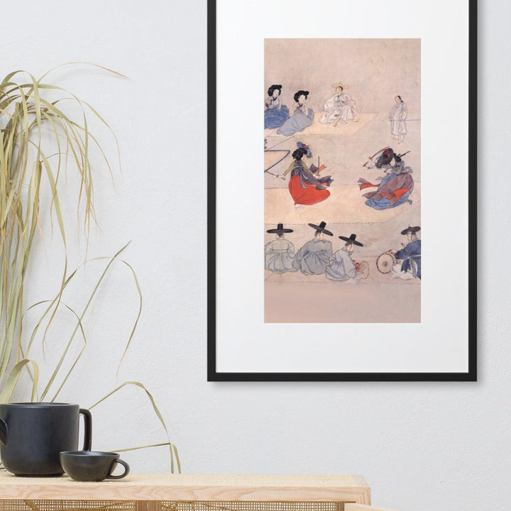 Double Sword Dance, Hyewon - Poster im Rahmen mit Passepartout artlia