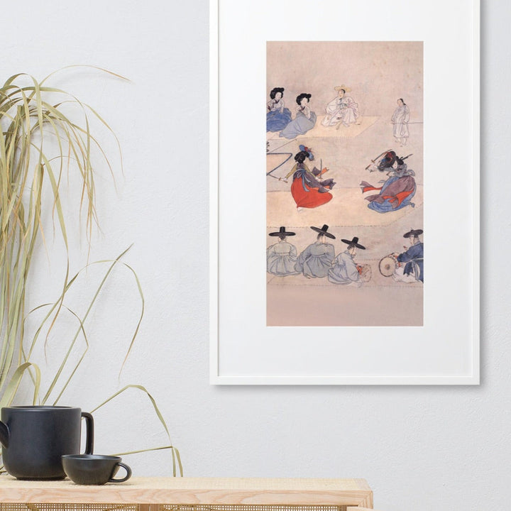 Double Sword Dance, Hyewon - Poster im Rahmen mit Passepartout artlia