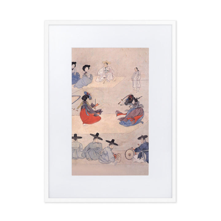 Double Sword Dance, Hyewon - Poster im Rahmen mit Passepartout Weiß / 50×70 cm artlia