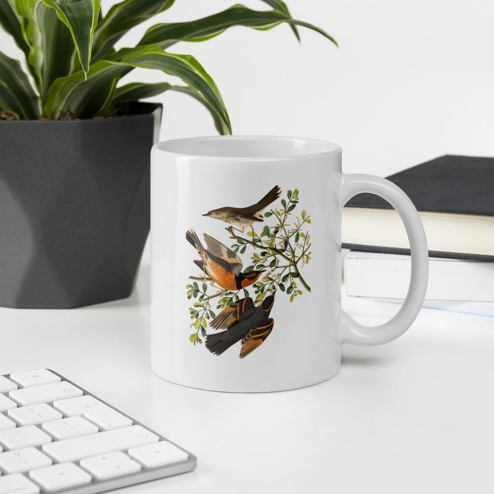 Tasse - Drei Vögel auf Ästen artlia