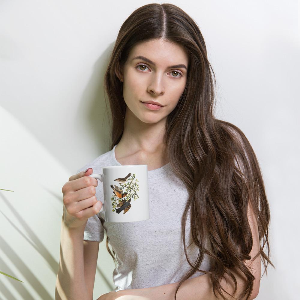 Tasse - Drei Vögel auf Ästen artlia
