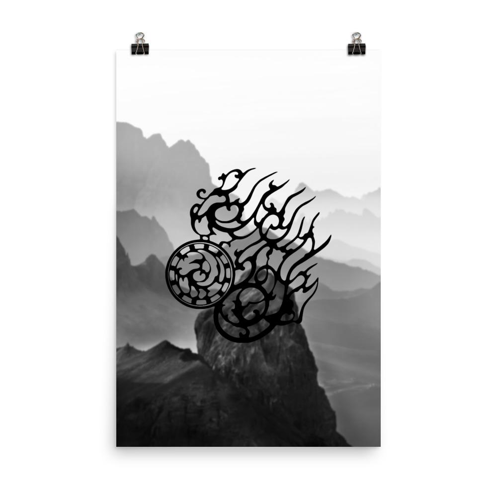 Dreibeinige Krähe - Poster 30x45 cm artlia