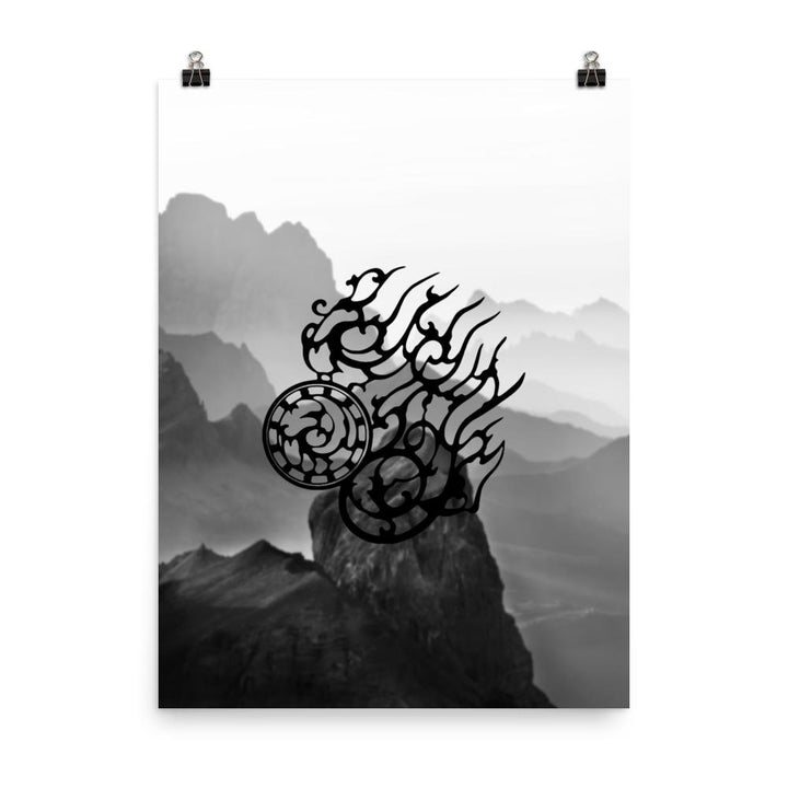 Dreibeinige Krähe - Poster 30x41 cm artlia