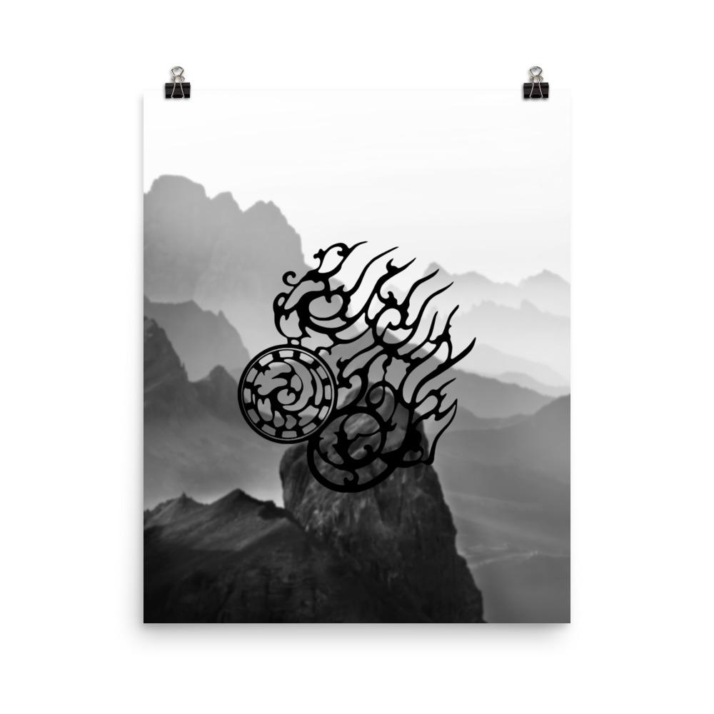 Dreibeinige Krähe - Poster 20x25 cm artlia