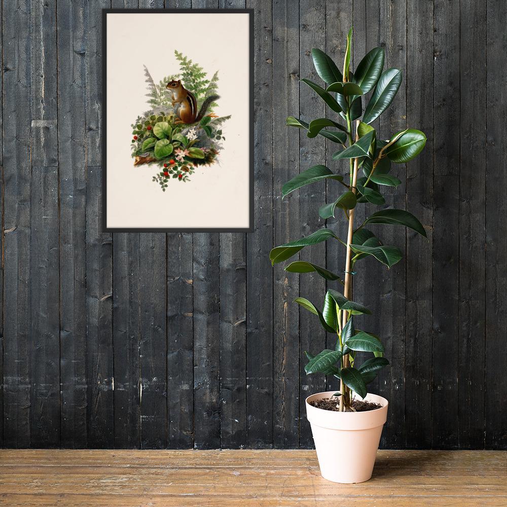 Eichhörnchen - Poster im Rahmen artlia