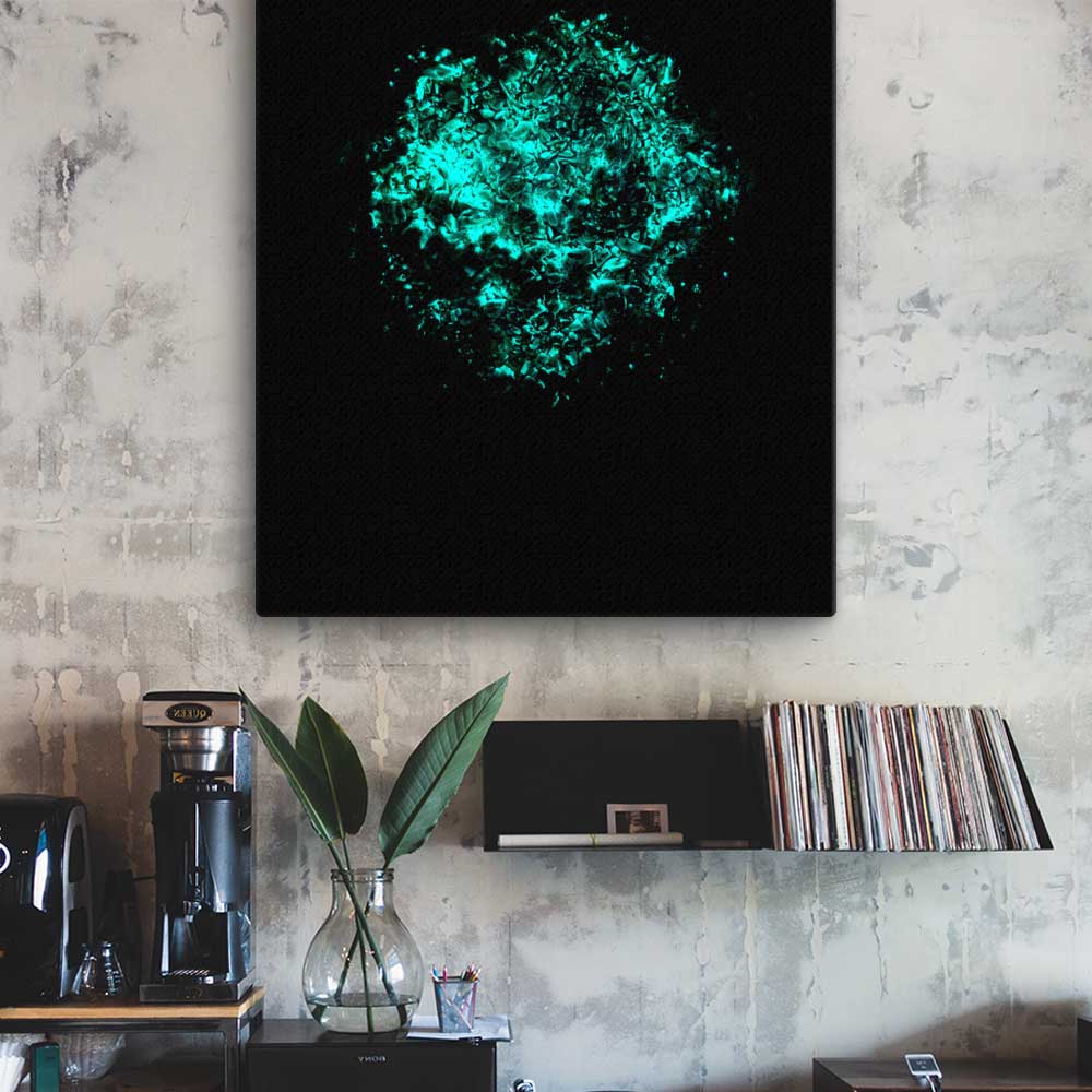 Emerald Planet - Leinwand artlia