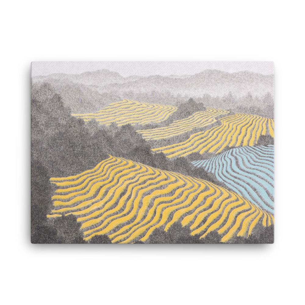 Felder 01 - Leinwand 46x61 cm artlia