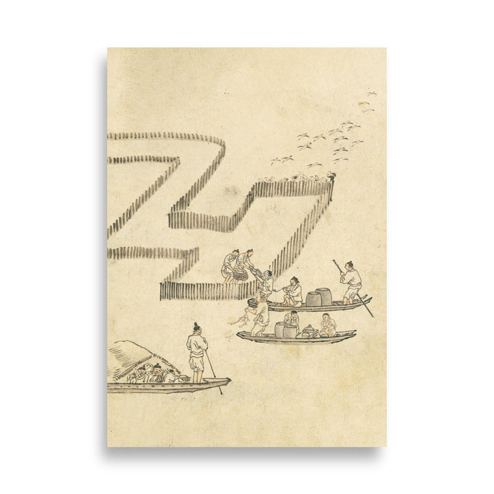 Fischfang, Kim Hong-do - Poster 70×100 cm artlia