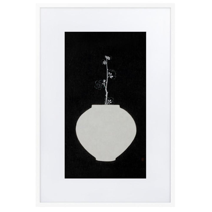 Füllung mit Licht 13 - Poster im Rahmen mit Passepartout Weiß / 61×91 cm artlia