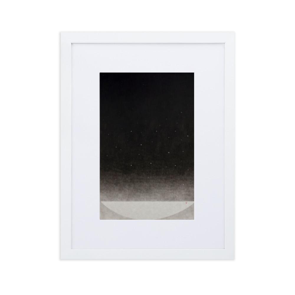 Füllung mit Licht 14 - Poster im Rahmen mit Passepartout Weiß / 30×40 cm artlia