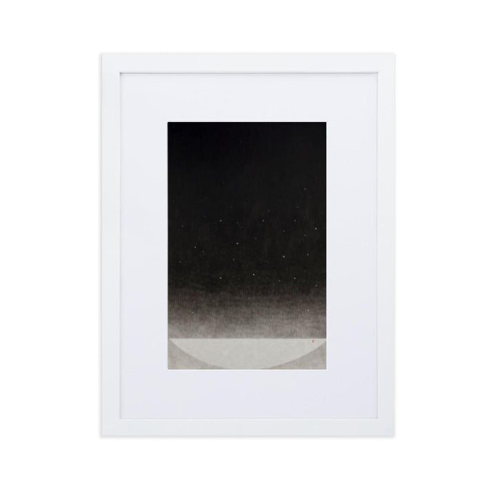 Füllung mit Licht 14 - Poster im Rahmen mit Passepartout Weiß / 30×40 cm artlia