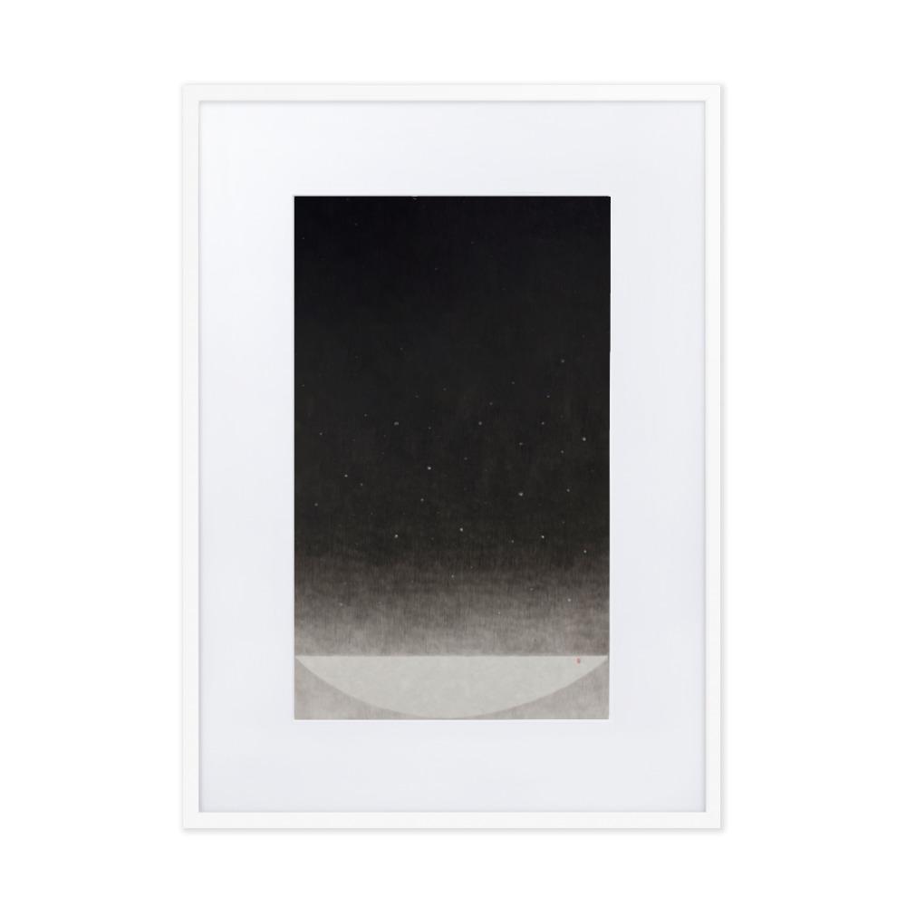Füllung mit Licht 14 - Poster im Rahmen mit Passepartout Weiß / 50×70 cm artlia