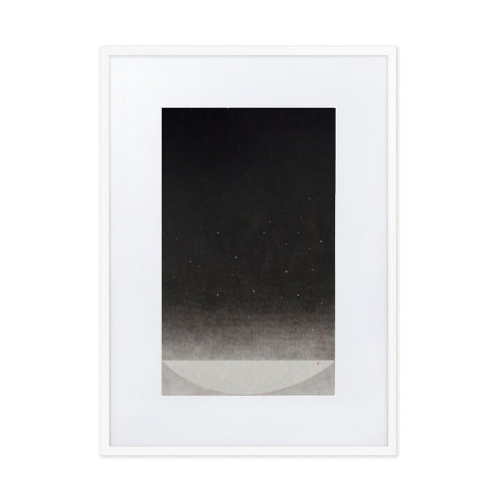 Füllung mit Licht 14 - Poster im Rahmen mit Passepartout Weiß / 50×70 cm artlia