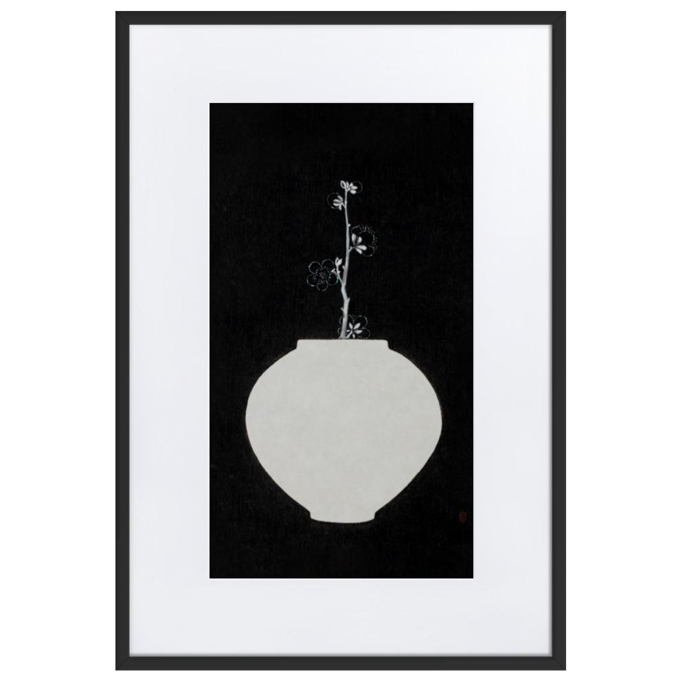 Füllung mit Licht 13 - Poster im Rahmen mit Passepartout Schwarz / 61×91 cm artlia