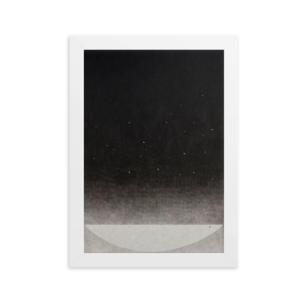 Füllung mit Licht 14 - Poster im Rahmen Weiß / 21×30 cm artlia