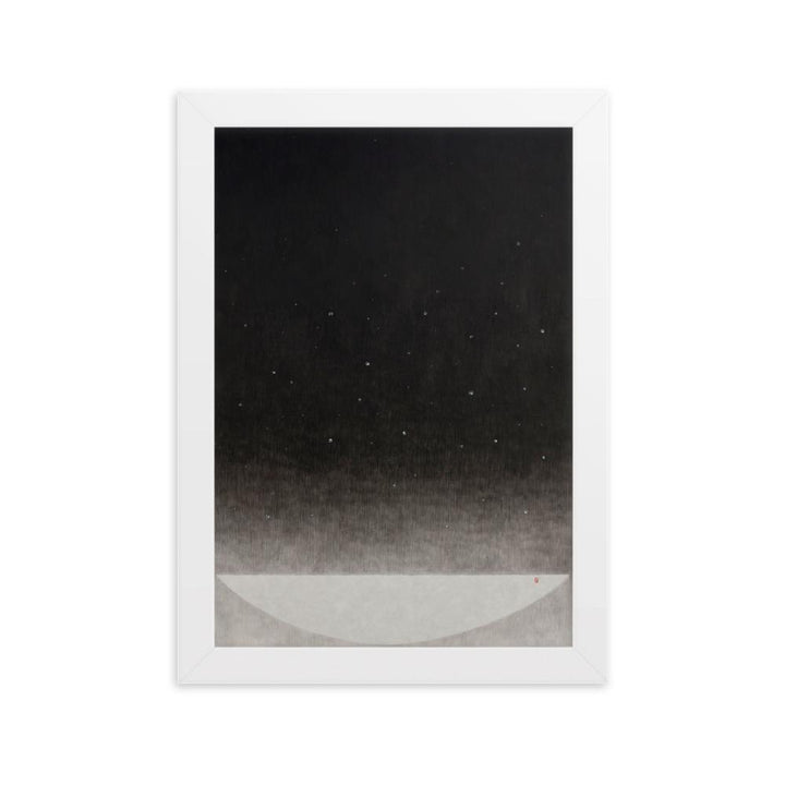 Füllung mit Licht 14 - Poster im Rahmen Weiß / 21×30 cm artlia
