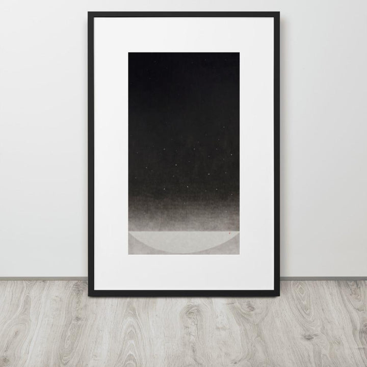 Füllung mit Licht 14 - Poster im Rahmen mit Passepartout artlia