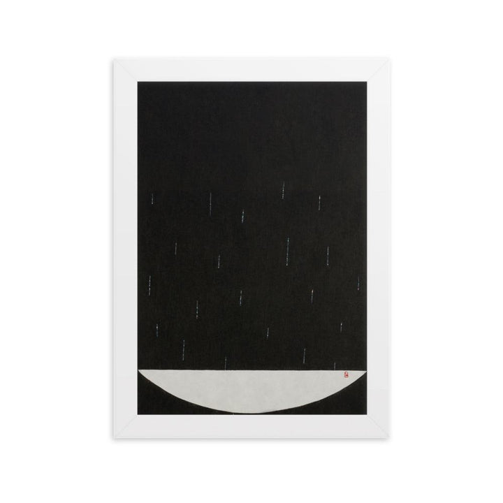 Füllung mit Licht 15 - Poster im Rahmen Weiß / 21×30 cm artlia