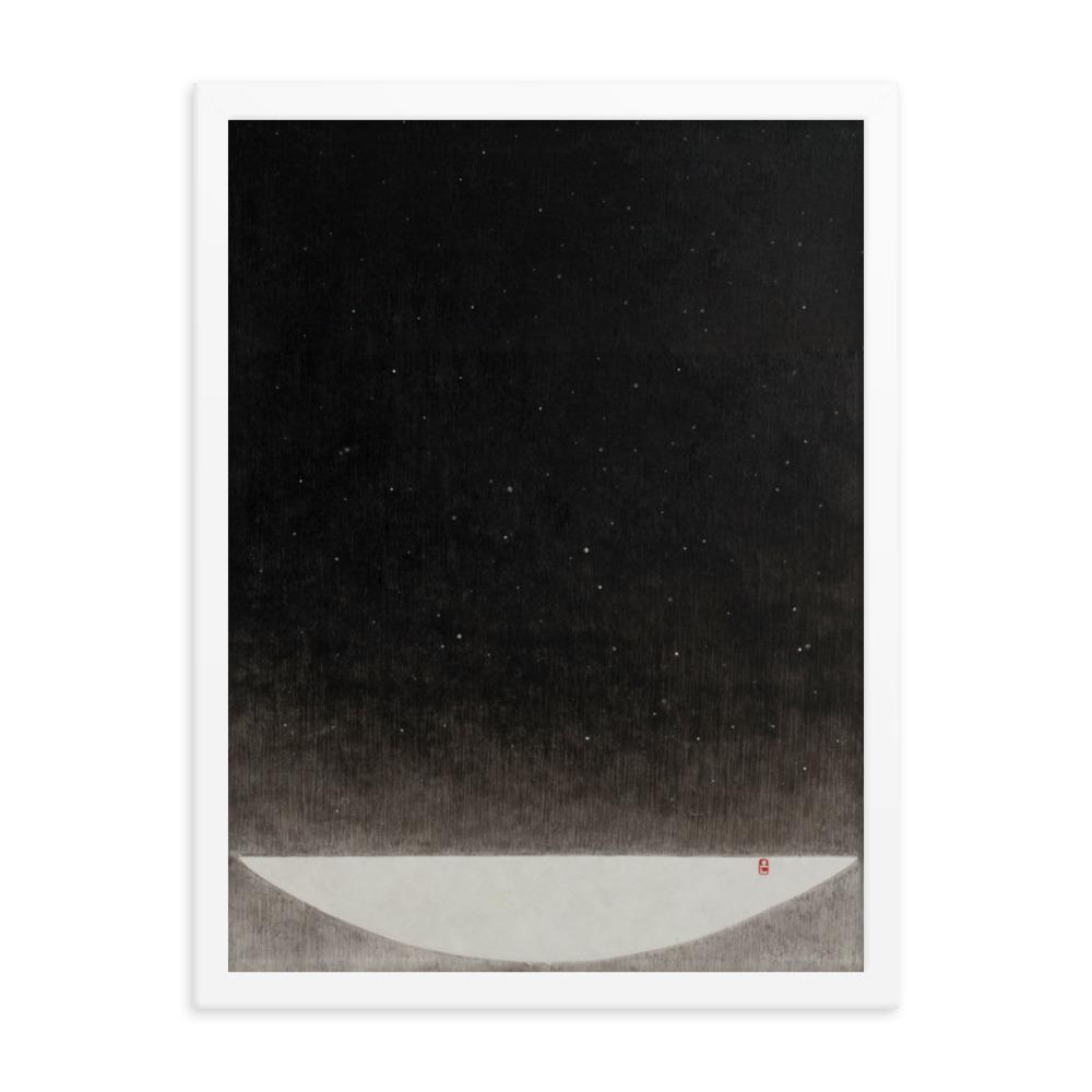Füllung mit Licht 16 - Poster im Rahmen Weiß / 30x41 cm artlia