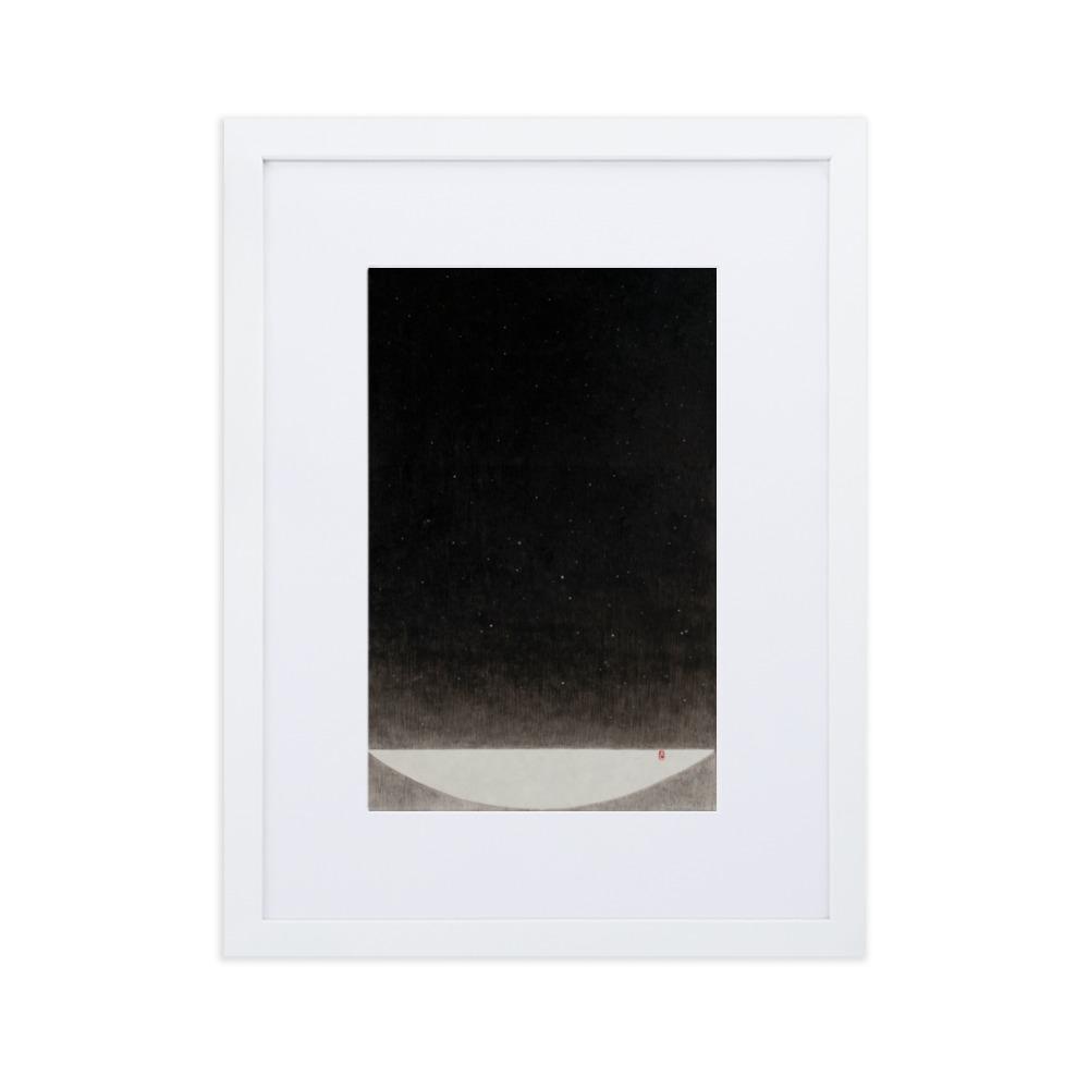 Füllung mit Licht 16 - Poster im Rahmen mit Passepartout Weiß / 30×40 cm artlia