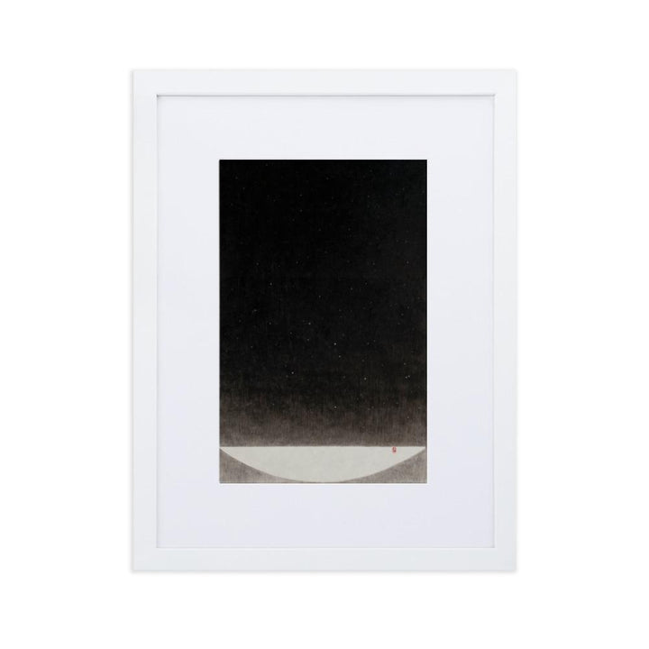 Füllung mit Licht 16 - Poster im Rahmen mit Passepartout Weiß / 30×40 cm artlia