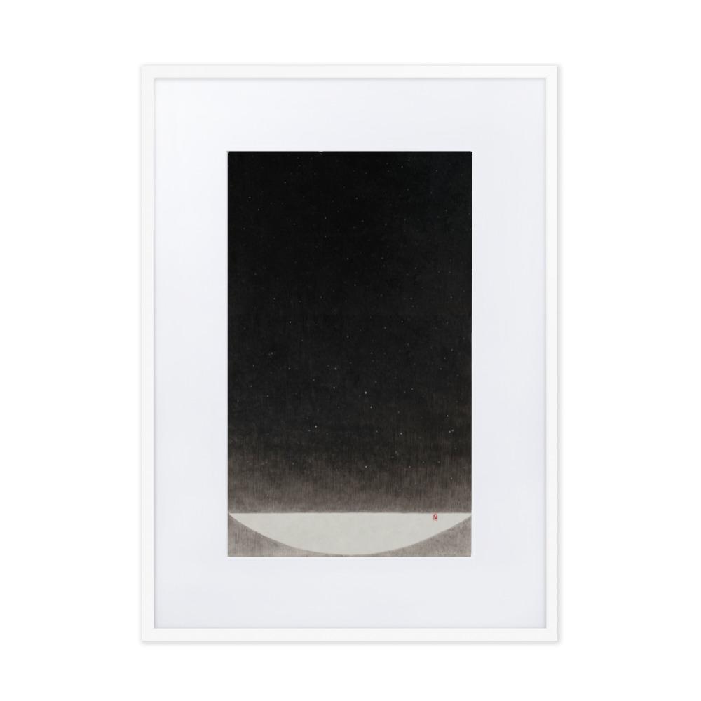Füllung mit Licht 16 - Poster im Rahmen mit Passepartout Weiß / 50×70 cm artlia