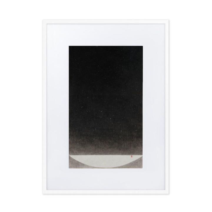 Füllung mit Licht 16 - Poster im Rahmen mit Passepartout Weiß / 50×70 cm artlia