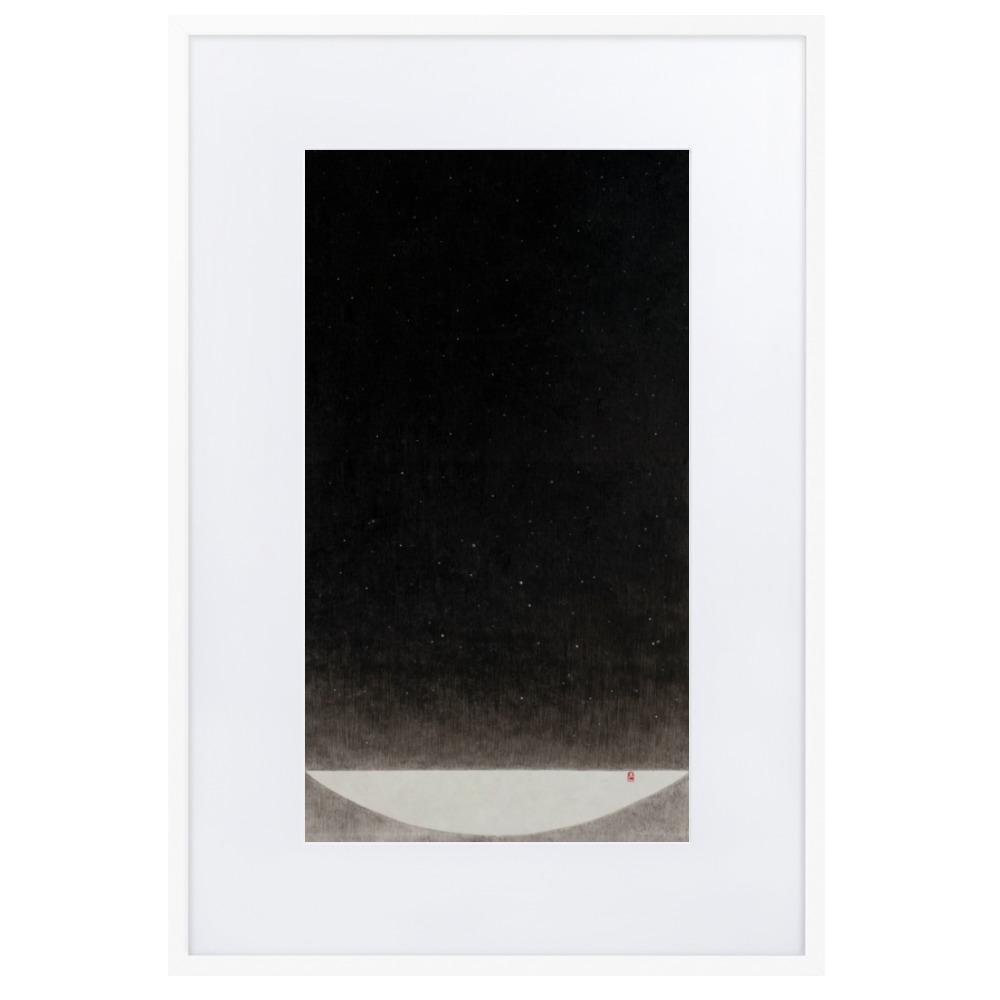 Füllung mit Licht 16 - Poster im Rahmen mit Passepartout Weiß / 61×91 cm artlia