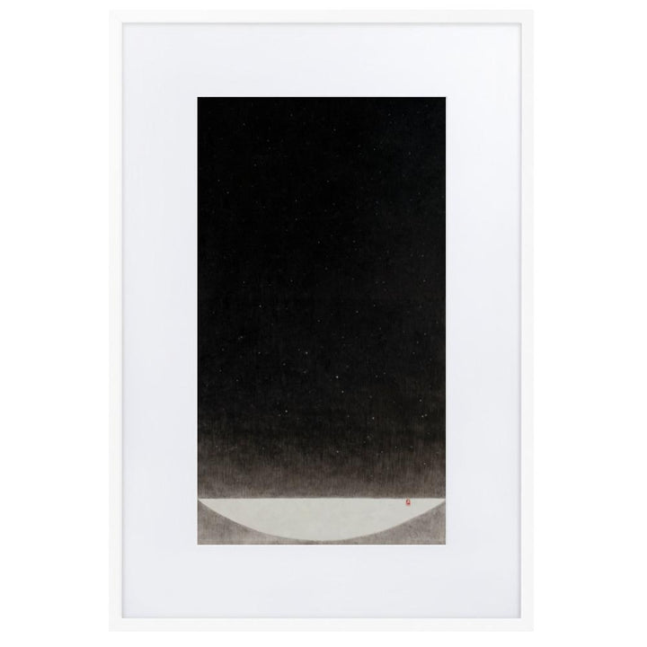 Füllung mit Licht 16 - Poster im Rahmen mit Passepartout Weiß / 61×91 cm artlia