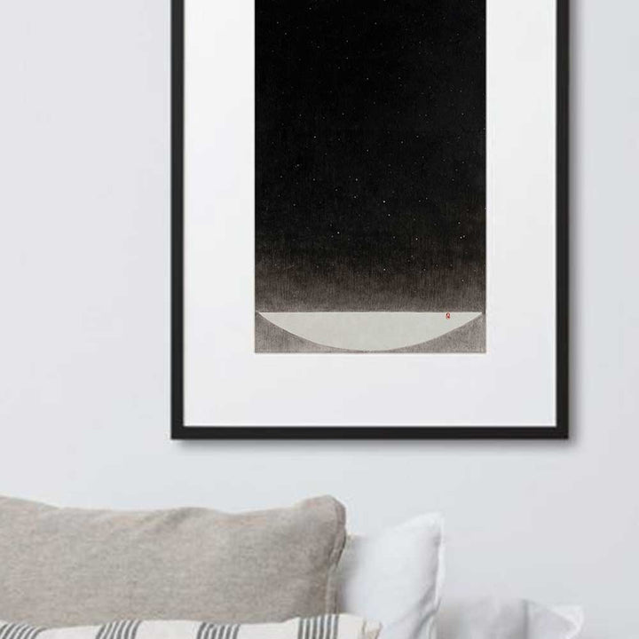 Füllung mit Licht 16 - Poster im Rahmen mit Passepartout artlia