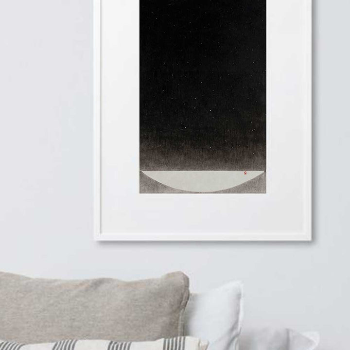 Füllung mit Licht 16 - Poster im Rahmen mit Passepartout artlia