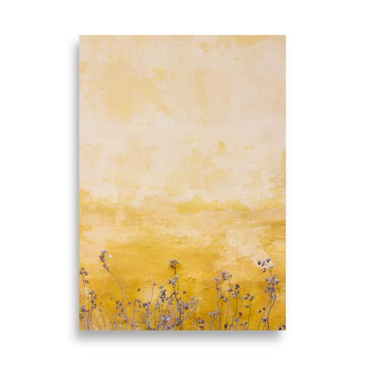 Gelbe Wand - Poster 21×30 cm artlia