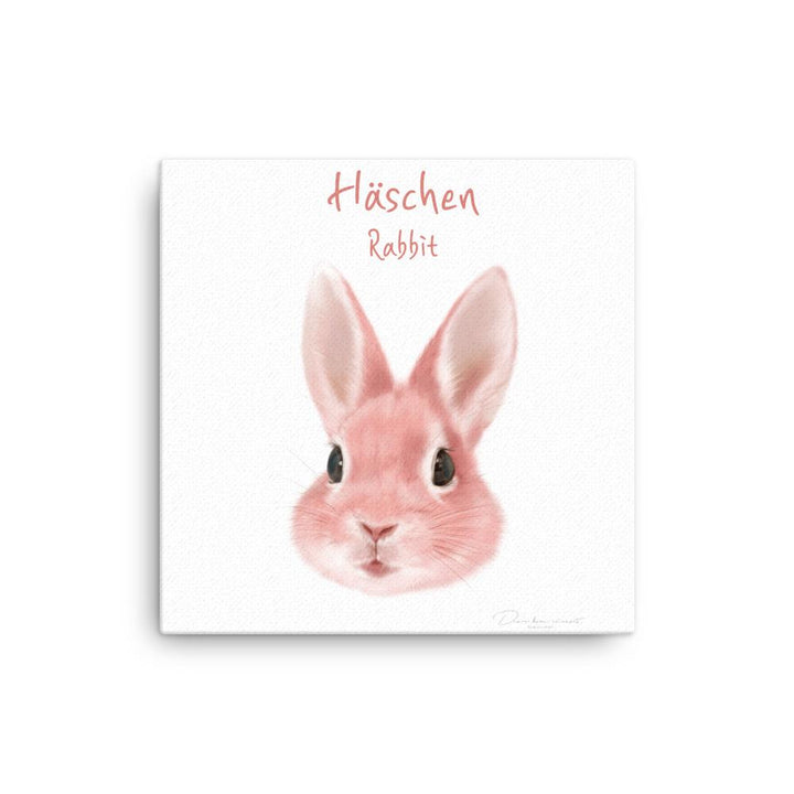 Häschen - Leinwand 30x30 cm artlia