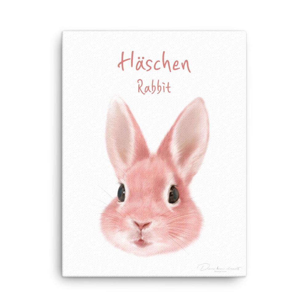 Häschen - Leinwand 30x41 cm artlia