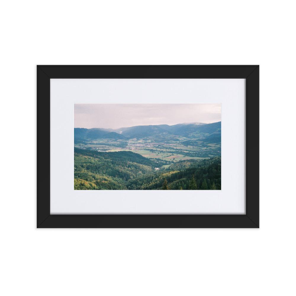 It will be alright - Poster im Rahmen mit Passepartout schwarz / 21×30 cm artlia